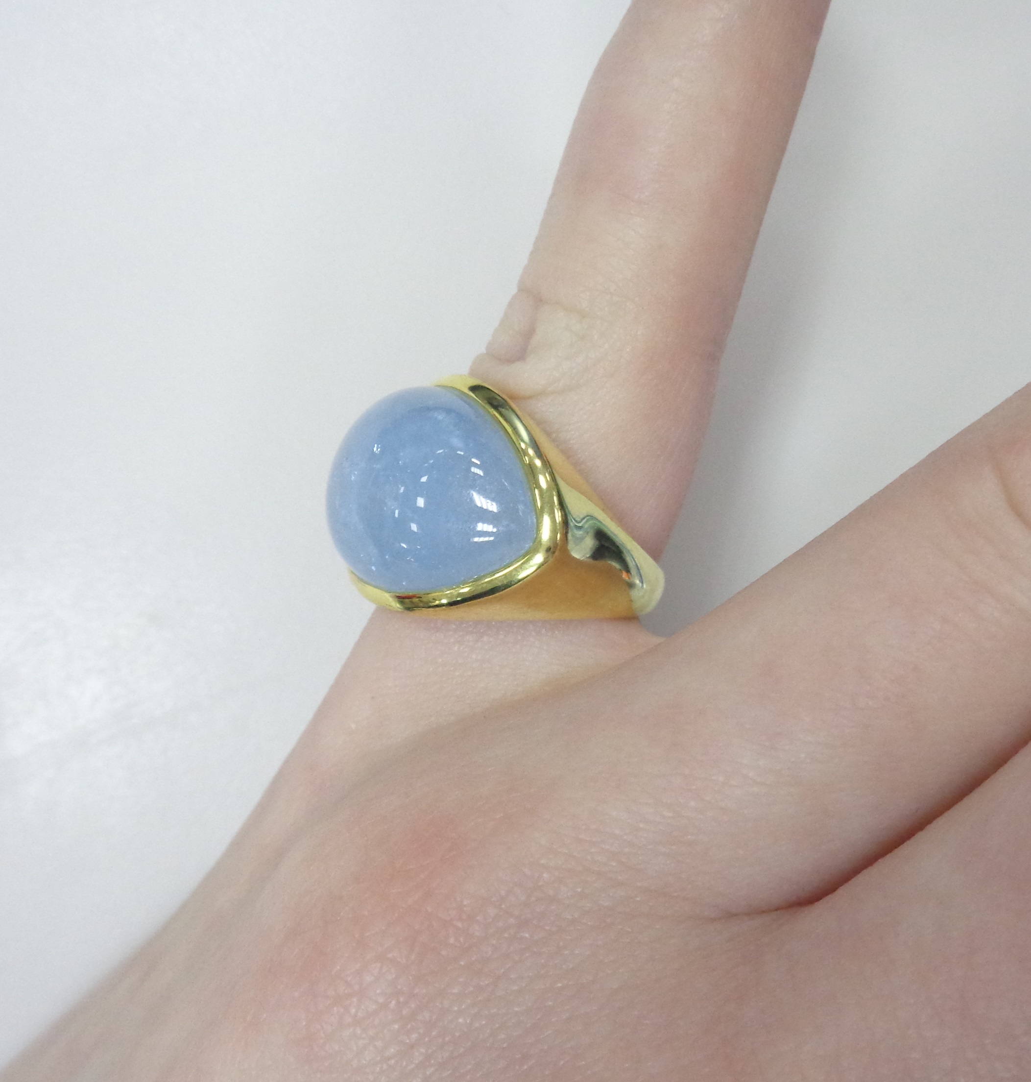 Серебряное кольцо с аквамарином